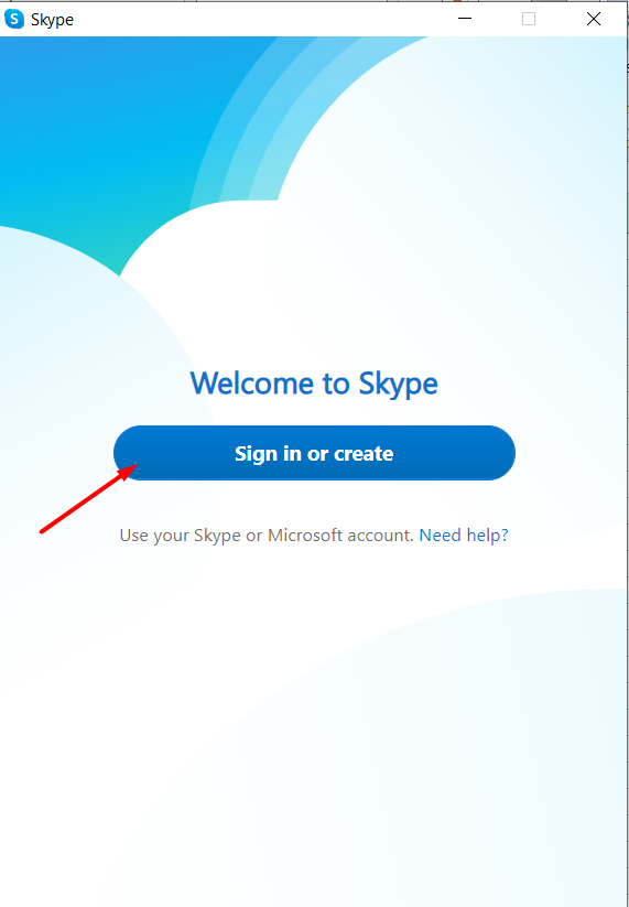 sign up on skype Desktop